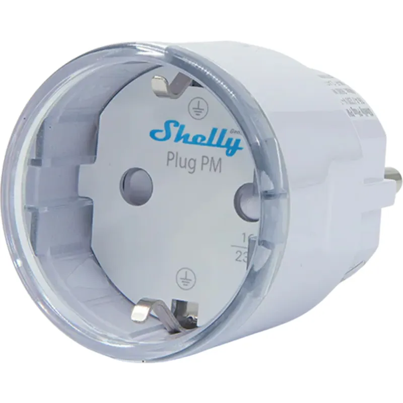 Shelly Plug PM Gen3 Matter 13A smart socket, white